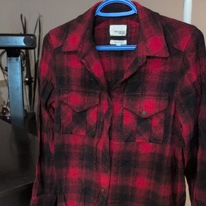 Wilfred Free Black And Red Flannel Dress